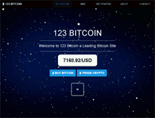 Tablet Screenshot of 123bitcoin.com